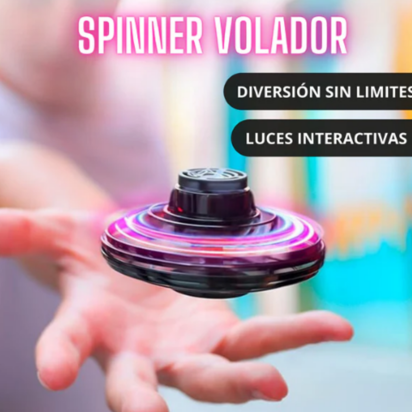 MINI DRON CON LUCES - Spinner Volador